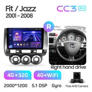 Штатная автомагнитола на Android TEYES CC3 2K для Honda Fit GD 2001-2008, Jazz GD 2001-2008 (Версия R) (Правый руль) 3/32gb