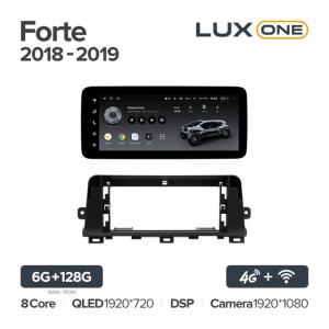 Штатная автомагнитола на Android TEYES LUX ONE для Kia Forte 2018-2019 6/128gb