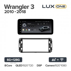 Штатная автомагнитола на Android TEYES LUX ONE для Jeep Wrangler 3 JK 2010-2018 6/128gb