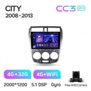 Штатная автомагнитола на Android TEYES CC3 2K для Honda City 2008-2013 3/32gb