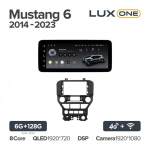 Штатная автомагнитола на Android TEYES LUX ONE для Ford Mustang 6 2014-2023 6/128gb