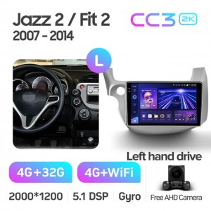 Штатная автомагнитола на Android TEYES CC3 2K для Honda Jazz 2 GG 2008-2014, Fit 2 GE 2007-2014 (Версия L) 3/32gb