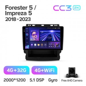 Штатная автомагнитола на Android TEYES CC3 2K для Subaru Forester 5, Impreza 5 2018-2023 3/32gb