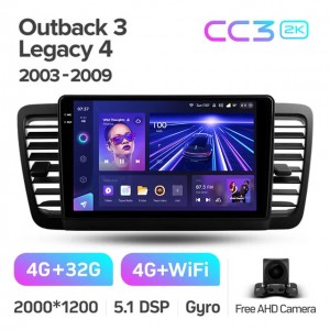 Штатная автомагнитола на Android TEYES CC3 2K для Subaru Outback 3, Legacy 4 2003-2009 3/32gb