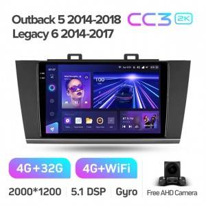 Штатная автомагнитола на Android TEYES CC3 2K для Subaru Outback 5 2014-2018, Legacy 6 2014-2017 3/32gb
