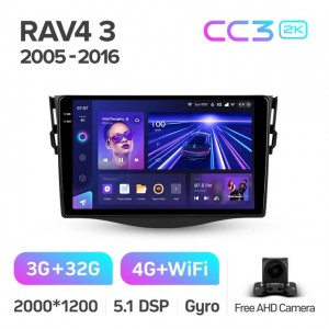 Штатная автомагнитола на Android TEYES CC3 2K для Toyota RAV4 3 XA30 2005-2016 3/32gb