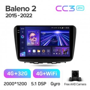 Штатная автомагнитола на Android TEYES CC3 2K для Suzuki Baleno 2 2015-2022 3/32gb