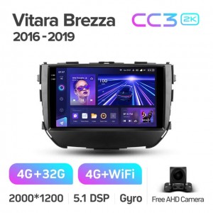 Штатная автомагнитола на Android TEYES CC3 2K для Suzuki Vitara Brezza 2016-2019 3/32gb