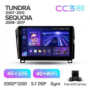 Штатная автомагнитола на Android TEYES CC3 2K для Toyota Tundra XK50 2007-2013, Sequoia XK60 2008-2017 3/32gb