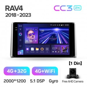 Штатная автомагнитола на Android TEYES CC3 2K для Toyota RAV4 5 XA50 2018-2023 3/32gb