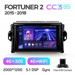 Штатная автомагнитола на Android TEYES CC3 2K для Toyota Fortuner 2 2015-2020 3/32gb