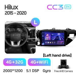 Штатная автомагнитола на Android TEYES CC3 2K для Toyota Hilux Pick Up AN120 2015-2020 (Версия L) 3/32gb