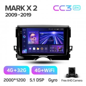 Штатная автомагнитола на Android TEYES CC3 2K для Toyota Mark X X130 2 II 2009-2019 3/32gb