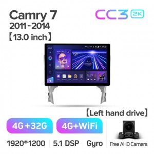 Штатная автомагнитола на Android TEYES CC3 2K для Toyota Camry 7 XV 50 55 2011-2014 3/32gb