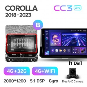 Штатная автомагнитола на Android TEYES CC3 2K для Toyota Corolla 12 E210 XP210 2018-2023 (Версия B) 3/32gb