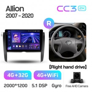 Штатная автомагнитола на Android TEYES CC3 2K для Toyota Allion T260 2007-2020 (Версия R) (Правый руль) 3/32gb