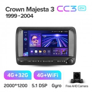 Штатная автомагнитола на Android TEYES CC3 2K для Toyota Crown Majesta 3 S170 1999-2004 3/32gb