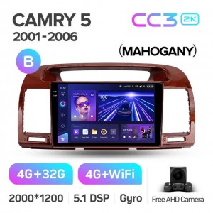 Штатная автомагнитола на Android TEYES CC3 2K для Toyota Camry 5 XV 30 2001-2006 (Версия B) 3/32gb