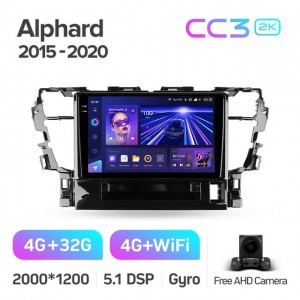 Штатная автомагнитола на Android TEYES CC3 2K для Toyota Alphard H30 2015-2020 3/32gb