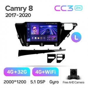 Штатная автомагнитола на Android TEYES CC3 2K для Toyota Camry 8 XV 70 2017-2020 (Версия L) 3/32gb