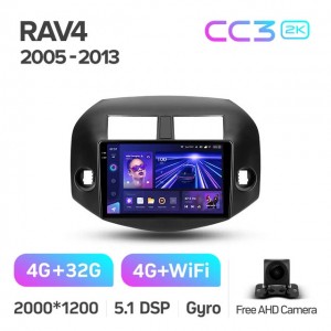 Штатная автомагнитола на Android TEYES CC3 2K для Toyota RAV4 3 XA30 2005-2013 3/32gb