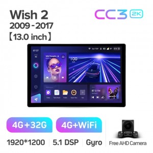 Штатная автомагнитола на Android TEYES CC3 2K для Toyota Wish 2 II XE20 2009-2017 3/32gb