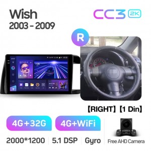 Штатная автомагнитола на Android TEYES CC3 2K для Toyota Wish XE10 2003-2009 (Версия R) (Правый руль) 3/32gb
