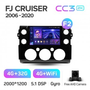 Штатная автомагнитола на Android TEYES CC3 2K для Toyota FJ Cruiser J15 2006-2020 (Версия F2) 3/32gb