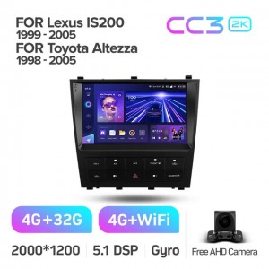 Штатная автомагнитола на Android TEYES CC3 2K для Toyota Altezza 1998-2005 3/32gb
