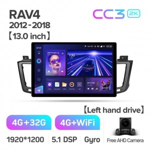 Штатная автомагнитола на Android TEYES CC3 2K для Toyota RAV4 4 XA40 5 XA50 2012-2018 3/32gb