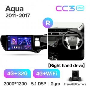 Штатная автомагнитола на Android TEYES CC3 2K для Toyota Aqua 2011-2017 (Версия R) (Правый руль) 3/32gb