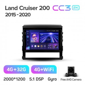 Штатная автомагнитола на Android TEYES CC3 2K для Toyota Land Cruiser 200 11 2015-2020 3/32gb