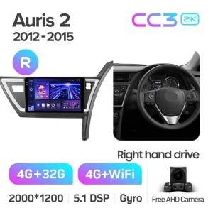 Штатная автомагнитола на Android TEYES CC3 2K для Toyota Auris 2 E180 2012-2015 (Версия R) (Правый руль) 3/32gb