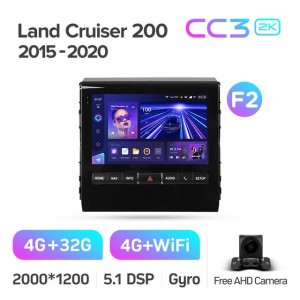 Штатная автомагнитола на Android TEYES CC3 2K для Toyota Land Cruiser 200 11 2015-2020 (Версия F2) 3/32gb