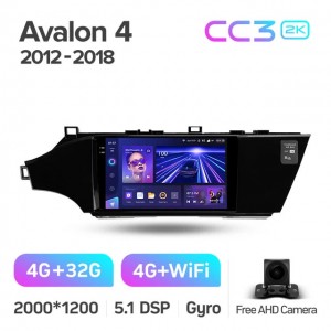 Штатная автомагнитола на Android TEYES CC3 2K для Toyota Avalon 4 IV XX40 2012-2018 3/32gb