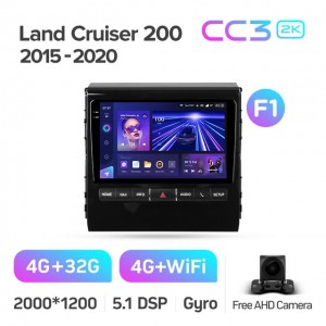 Штатная автомагнитола на Android TEYES CC3 2K для Toyota Land Cruiser 200 11 2015-2020 (Версия F1) 3/32gb