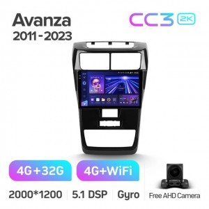 Штатная автомагнитола на Android TEYES CC3 2K для Toyota Avanza F650 2011-2023 3/32gb
