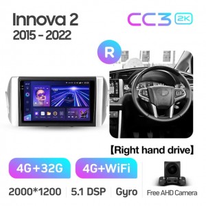 Штатная автомагнитола на Android TEYES CC3 2K для Toyota Innova 2 2015-2022 (Версия R) (Правый руль) 3/32gb