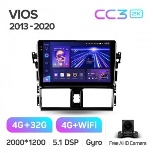 Штатная автомагнитола на Android TEYES CC3 2K для Toyota Vios XP150 2013-2020 3/32gb