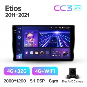 Штатная автомагнитола на Android TEYES CC3 2K для Toyota Etios 2011-2021 3/32gb