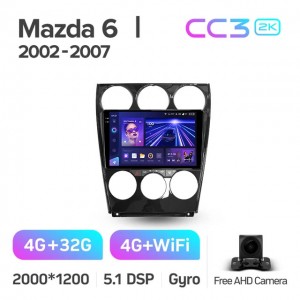Штатная автомагнитола на Android TEYES CC3 2K для Mazda 6 I GH 2002-2007 3/32gb