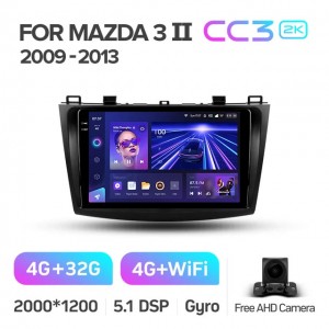Штатная автомагнитола на Android TEYES CC3 2K для Mazda 3 BL 2009-2013 3/32gb