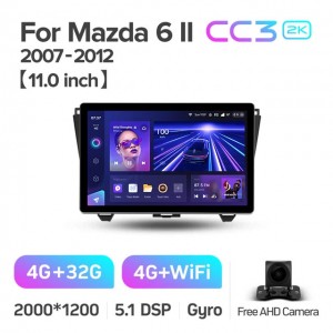 Штатная автомагнитола на Android TEYES CC3 2K для Mazda 6 II GH 2007-2012 3/32gb