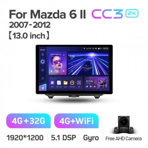Штатная автомагнитола на Android TEYES CC3 2K для Mazda 6 II GH 2007-2012 3/32gb