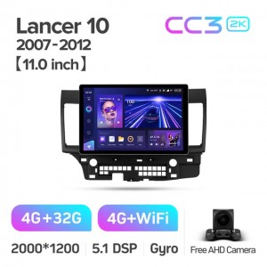 Штатная автомагнитола на Android TEYES CC3 2K для Mitsubishi Lancer 10 CY 2007-2012 3/32gb