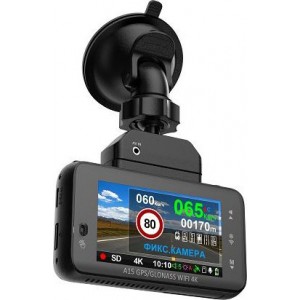 Видеорегистратор автомобильный SHO-ME A15 4K С WIFI И GPS/ГЛОНАСС МОДУЛЕМ