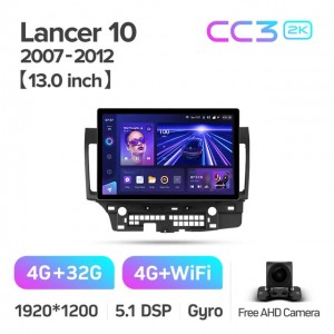 Штатная автомагнитола на Android TEYES CC3 2K для Mitsubishi Lancer 10 CY 2007-2012 3/32gb