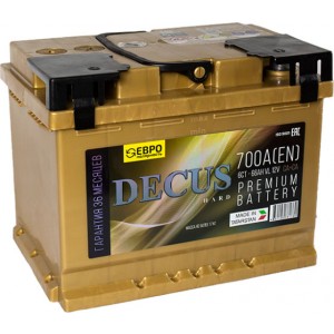 Аккумулятор DECUS ЗОЛОТО (66 А/Ч, 700 А)
