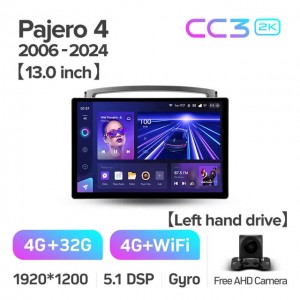 Штатная автомагнитола на Android TEYES CC3 2K для Mitsubishi Pajero 4 2006-2024 (Версия 13) 3/32gb