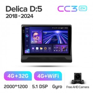 Штатная автомагнитола на Android TEYES CC3 2K для Mitsubishi Delica D:5 D5 2018-2024 3/32gb